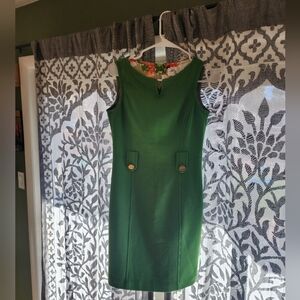 An Original Milly of New York Green Sleeveless Dress